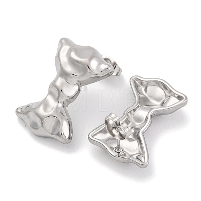 Non-Tarnish 304 Stainless Steel Stud Earrings EJEW-H013-28P-1