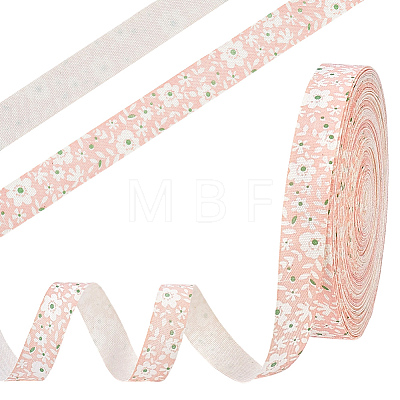 Flower Cotton Ribbon OCOR-WH0109-115A-1