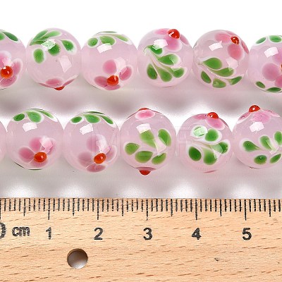 Handmade Lampwork Bumpy Beads Strands LAMP-A005-01E-1