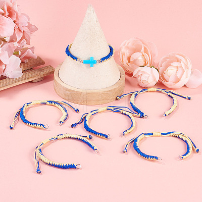 Nylon Thread Bracelets Making AJEW-TAC00105-1