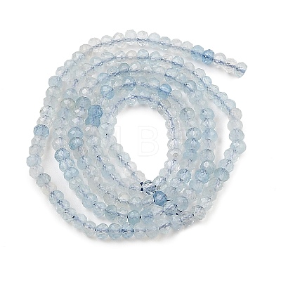Natural Aquamarine Beads Strands G-L587-B02-01-1