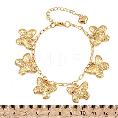 304 Stainless Steel Charm Bracelets for Women BJEW-D359-12G-1