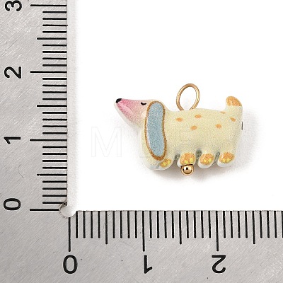 Baking Paint Alloy Pendants AL-CBA0BFE-01C-1