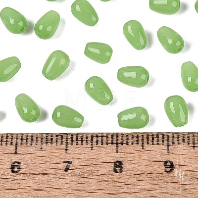 Imitation Jade Glass Beads GLAA-Q113-01A-B05-1