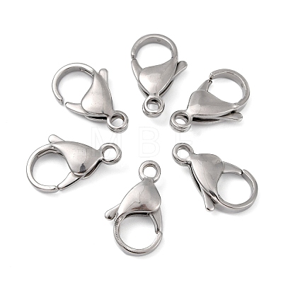 316 Surgical Stainless Steel Lobster Claw Clasps STAS-M262-03-19mm-1