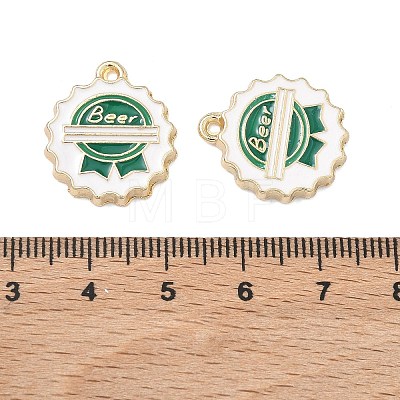 Alloy Enamel Pendants FIND-H020-01A-G-1