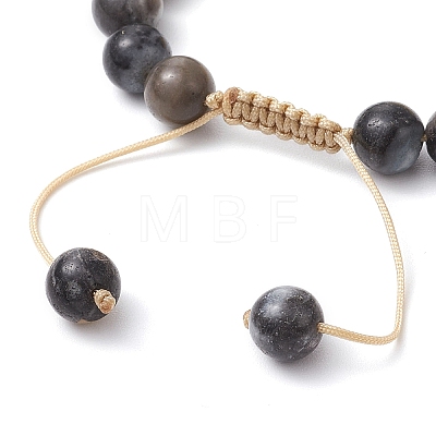 Natural Mixed Gemstone Beaded Braided Bracelets BJEW-JB11285-03-1