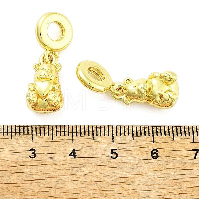 Rack Plating Brass European Dangle Charms KK-NH0001-13G-1