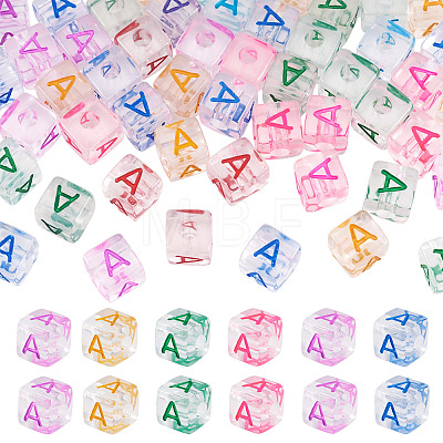 50Pcs Acrylic European Beads MACR-TADJ0001-13A-1