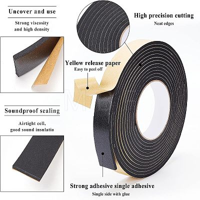 Strong Adhesion EVA Sponge Foam Rubber Tape TOOL-WH0129-27-04-1