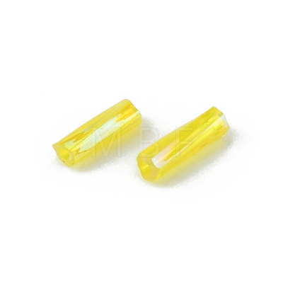 900Pcs Transparent Glass Twist Bugle Beads EGLA-WH0003-01E-1