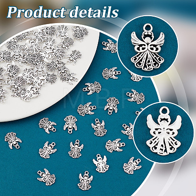   80Pcs Tibetan Style Alloy Pendants TIBEP-PH0001-69AS-1