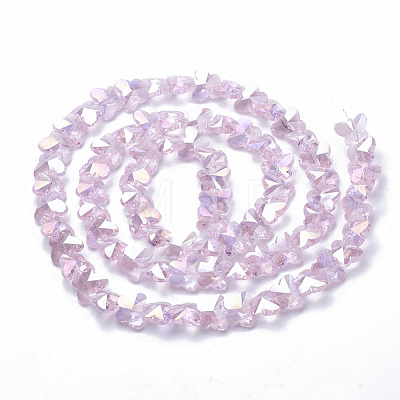 Electroplate Glass Beads EGLA-Q091-10mm-B17-1