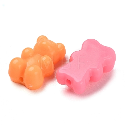 Opaque Bear Acrylic Beads MACR-L003-004-1