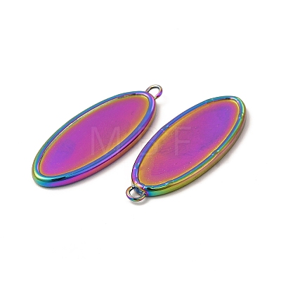 Ion Plating(IP) 304 Stainless Steel Pendant Cabochons Settings STAS-A070-45MC-1