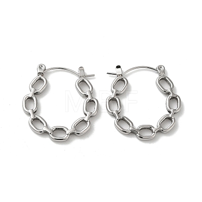 304 Stainless Steel Hoop Earrings for Women EJEW-Z026-24P-1