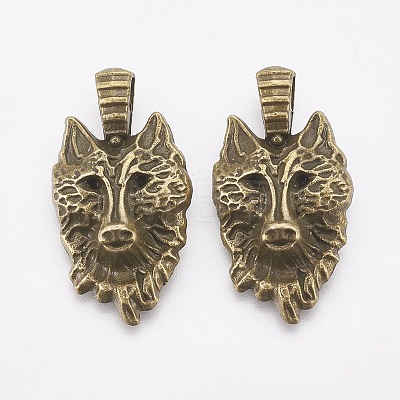 Tibetan Style Alloy Pendants TIBEP-WH0001-01AB-NF-1