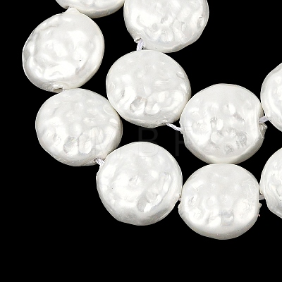 Electroplated Shell Pearl Beads Strands BSHE-Z007-02B-1