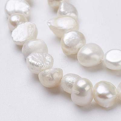 Natural Cultured Freshwater Pearl Beads Strands PEAR-P002-54-1
