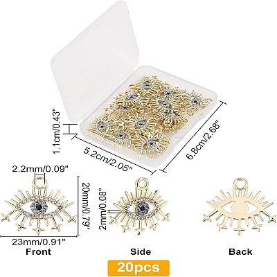 20pcs Electroplate Alloy Pendants FIND-FH0003-64-1