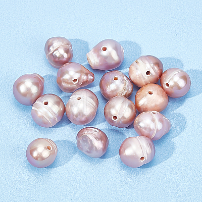  2 Strands Natural Cultured Freshwater Pearl Beads Strands PEAR-NB0001-32-1