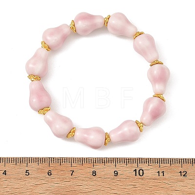 Handmade Porcelain Beaded Stretch Bracelets BJEW-JB14448-1