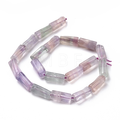 Natural Fluorite Twist Column Beads Strands G-L240-02-1