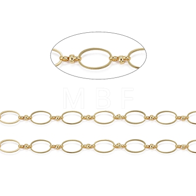 Brass Oval Link Chains CHC-I036-04G-1