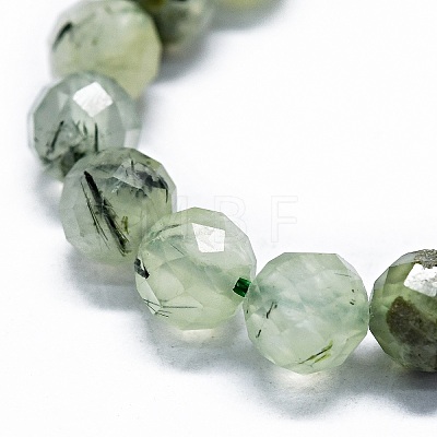 Natural Prehnite Beads Strands G-G927-39-1