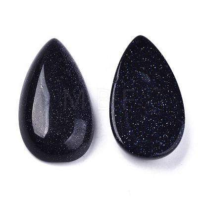 Synthetic Blue Goldstone Cabochons G-N326-72L-1