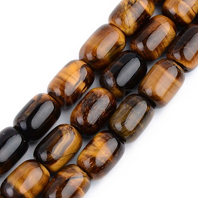 Natural Tiger Eye Beads Strands G-S359-130-1