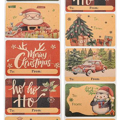 Christmas Theme Cartoon Paper Stickers STIC-P013-06E-1