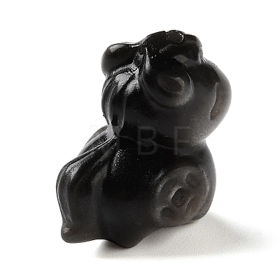Natural Silver Sheen Obsidian Carved Beads GG-G004-01F-1