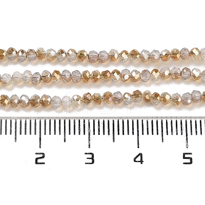 Electroplate Glass Beads Strands EGLA-J144-HR-C04-1