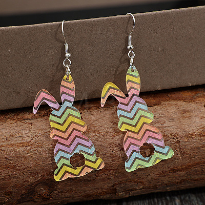 Easter Acrylic Dangle Earrings FS-WGE007A-02-1