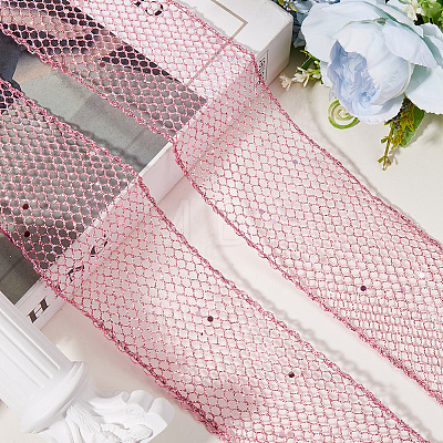 9M Sparkle Polyester Mesh Ribbon with Paillettes OCOR-WH20012-15B-1