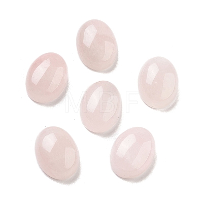 Natural Rose Quartz Cabochons G-G145-01B-38-1