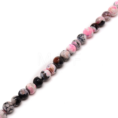 Natural Dyed Agate Bead Strands G-WH0008-23B-1