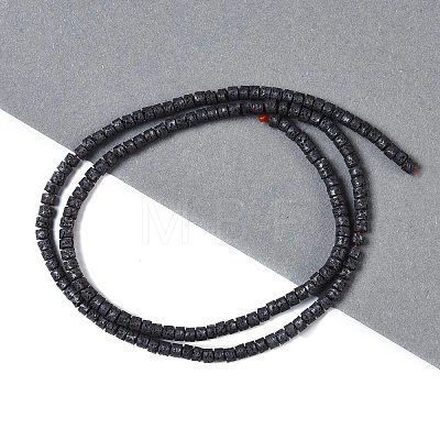 Frosted Natural Lava Rock Beads Strands G-E618-02A-1