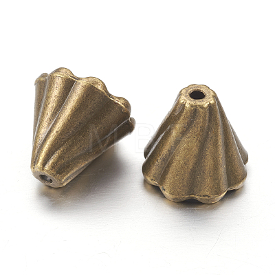 Antique Bronze Tibetan Style Bead Caps X-EA10181Y-AB-1