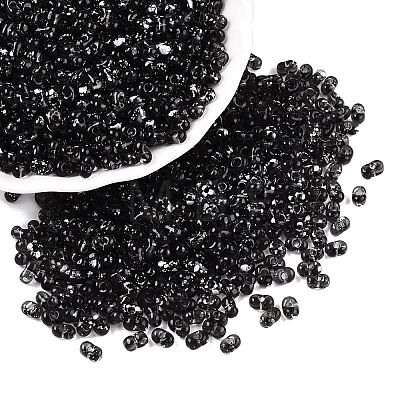 Picasso Spray Painted Glass Seed Beads SEED-T006-04-35-1