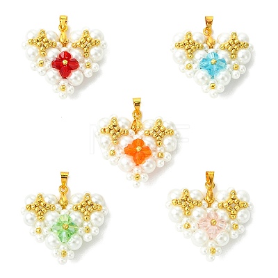 Glass Pendants PALLOY-MZ01351-1
