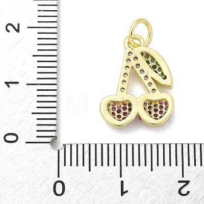 Brass Micro Pave Cubic Zirconia Pendants KK-S511-03E-G-1