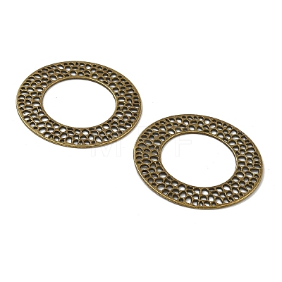 Tibetan Style Alloy Linking Rings X-TIBE-Q035-055AB-NR-1