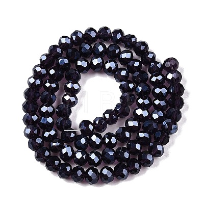Electroplate Glass Beads Strands EGLA-A044-T6mm-A15-1