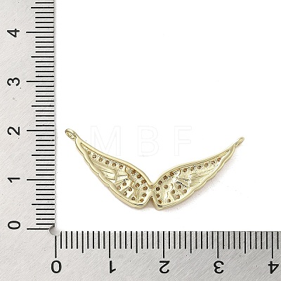 Brass Micro Pave Clear Cubic Zirconia Pendants KK-M275-18G-1