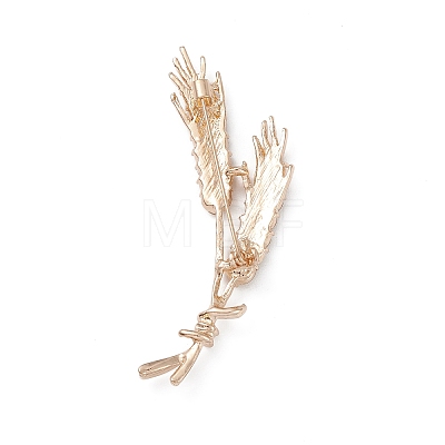 Rhinestone Wheat Brooch Pin JEWB-C003-02-1