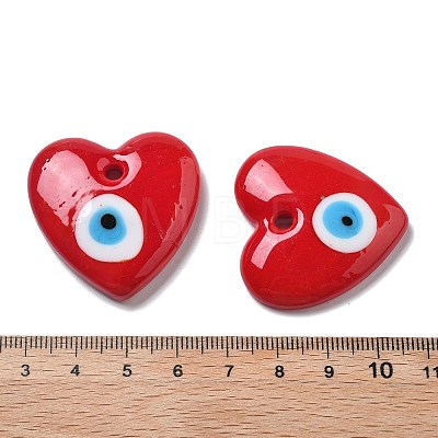 Handmade Evil Eye Lampwork Pendants LAMP-F035-11-1