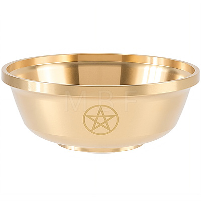Brass Offering Bowl for Altar Meditation AJEW-WH20816-262A-1