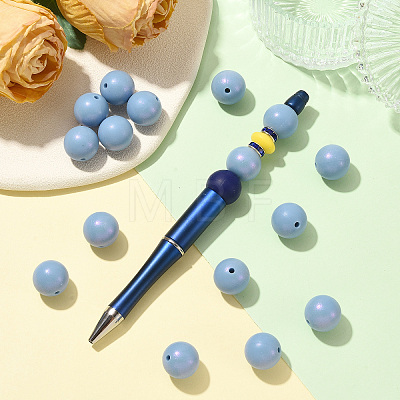 30Pcs Round Silicone Beads SIL-SZ0004-23B-1